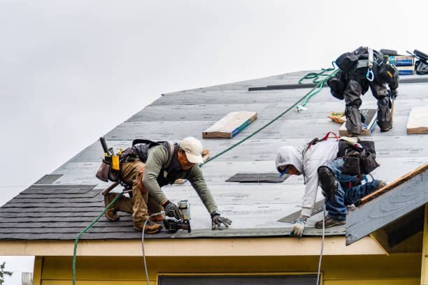 Professional Gutter Installation technician working in Shiloh, PA